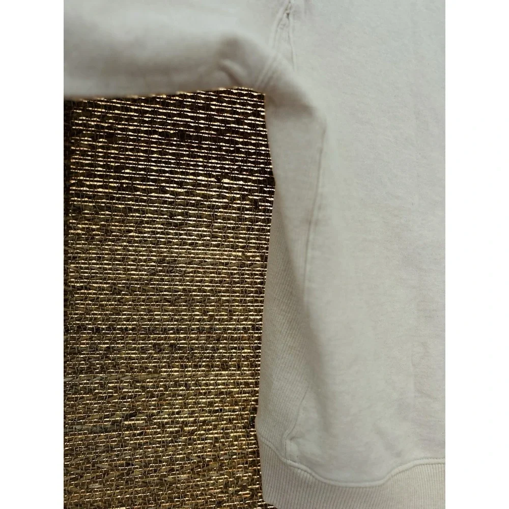 SPLENDID Crewneck Pullover Women's Sweatshirt Top Med RS2K780 Beige neutral‎